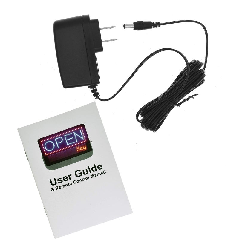 Alpine Led Open Signs for Business with Remote - Super Bright Lighted Open Sign, Easily Programmable Led Sign 3 Mode Electric Display: Flashing, Fixed, Scrolling With Space for Extra Letters & Numbers - Image 5